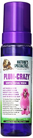 Nature's Specialties Plum-Crazy Foaming Facial Wash for Pets, 7.5-Ounce