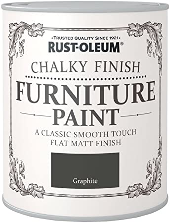 Rust-Oleum AMZ0034 A Classic, Smooth Touch Flat matt Paint Finish, Graphite, 750ml