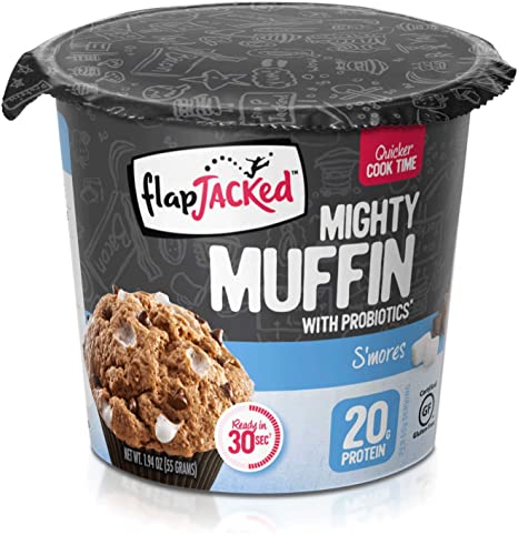 FlapJacked Mighty Muffins, Gluten-Free S'mores, 12 Pack