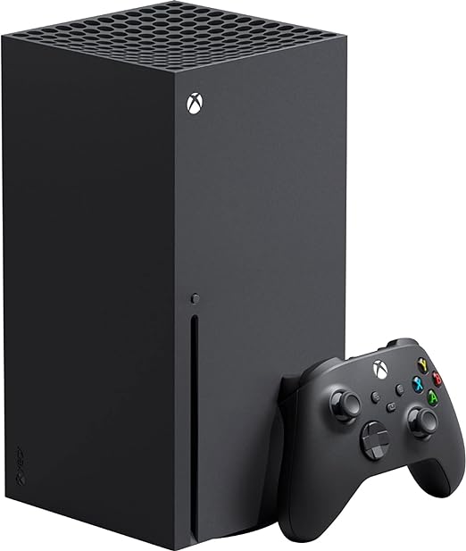 Microsoft Xbox Series X 1TB SSD Gaming Console - 8X Cores Zen 2 CPU, 12 TFLOPS. RDNA 2 GPU, 16GB DDR6 RAM, Up to 120 FPS, 8K HDR, 4K UHD` Blu-Ray