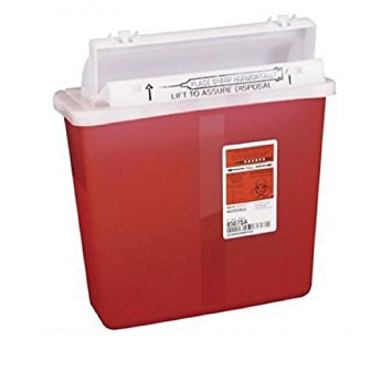 8507SA- Container Sharpstar In-Room Mailbox Lid Red 5qt Ea by, Kendall Company (1)