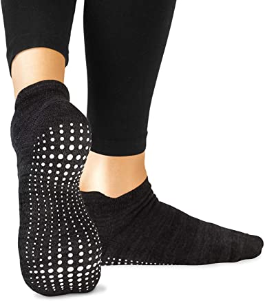 LA Active Grip Socks - Non Slip Casual Socks - Ideal for Home, Indoor Yoga, and Hospital - for Men and Women