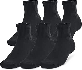 Under Armour Unisex-Adult Training Cotton Quarter Socks 6 Pack