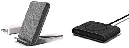 iOttie Ion Wireless Fast Charging Stand | Qi-Certified | Includes USB C Cable & AC Adapter | Ash & Ion Wireless Mini Fast Charging Pad |Qi-Certified Charger | AC Adapter NOT Included | Charcoal