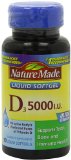 Nature Made Vitamin D-3 5000IU 90 Softgels