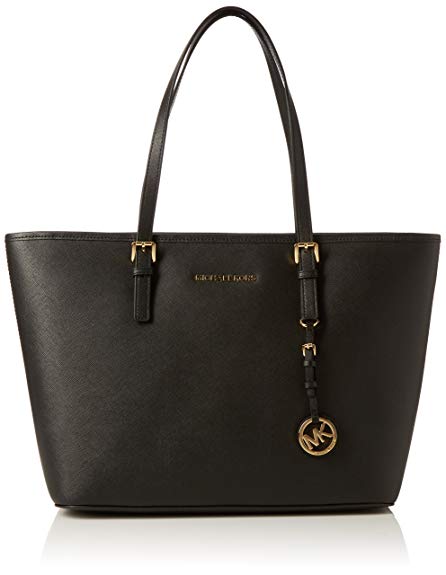 Michael Kors Women's Jet Set Travel Top-Zip Tote Handbag