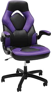 RESPAWN 3085 Gaming Chair - Gamer Chair and Computer Chair, Gaming Chairs, Office Chair with Integrated Headrest, Gaming Chair for Adults, Office Chairs Adjustable Tilt Tension & Tilt Lock - Purple