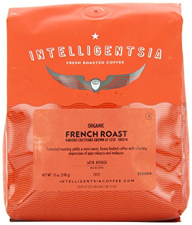 Intelligentsia Organic French Roast, Ground Coffee, 12-Ounce