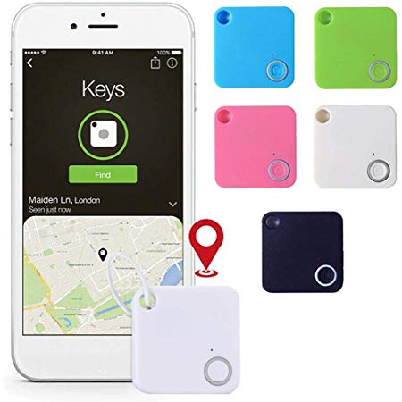 Zippem Key Finder Smart Tracker,Anti-Lost Theft Device Alarm Mini Bluetooth Wallet Key GPS Tracker for Kids Pet GPS Trackers