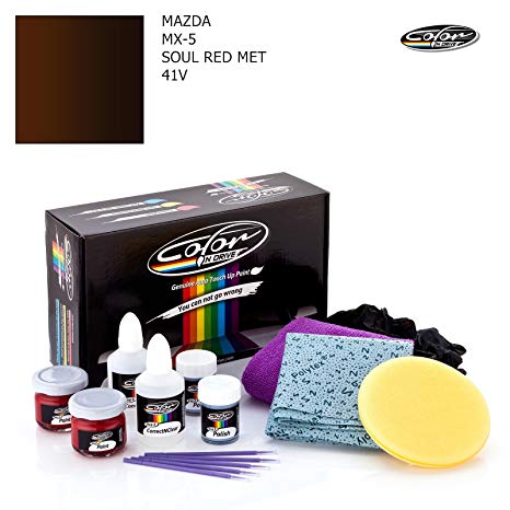 MAZDA MX-5 / SOUL RED MET - 41V / COLOR N DRIVE TOUCH UP PAINT SYSTEM FOR PAINT CHIPS AND SCRATCHES / BASIC PACK