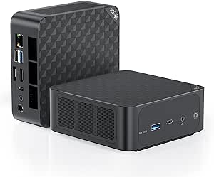 Beelink SER6 Mini PC, AMD Ryzen 9 6900HX (8C/16T, up to 4.9GHz), 16GB DDR5 500GB PCle4.0 SSD, SER6 MAX Mini Gaming Computer Support 4K@144Hz/Triple Display/HDMI DP/WiFi6/BT5.2/USB4