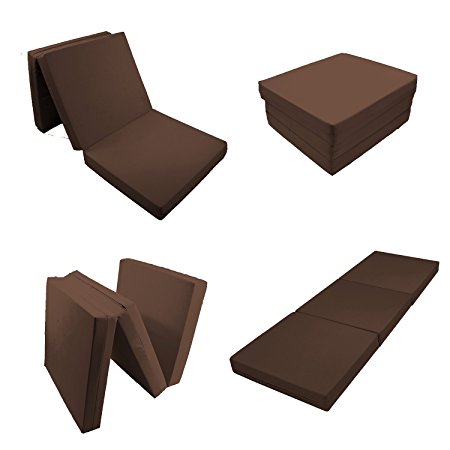 Floor Foam Mattresses Tatami Bed Mat Ottoman- Dark Grey,Black,Coffee (Coffee, Standard)