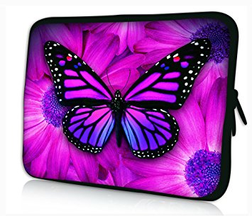 ProfessionalBags Universal 10 inches Laptop Netbook Bag Case Cover for Apple iPad and Most 9.7 10 10.1 10.2 inch Netbook Tablets eBook Readers,Big Butterfly Design (FP-PS10-030)