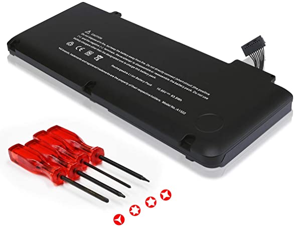 A1322 New Laptop Battery Replace for MacBook Pro 13'' A1322 A1278 (Mid 2009, Mid 2010, Early 2011, Late 2011, Mid 2012) Series, fit MB990LL/A MB991LL/A MC375LL/A MD314LL/A MC724LL/A