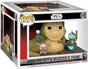 Funko Pop! Movie Moment: Star Wars - Return of The Jedi 40th Anniversary, Jabba The Hutt & Salacious B. Crumb, Multicolor