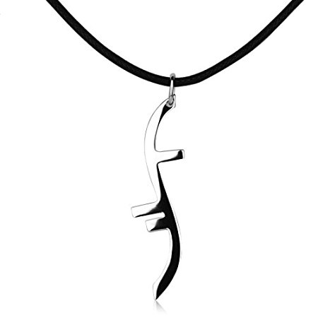 Ruimeng Titanium Steel HEROES Symbol Pendant Necklace,A Great Gift for Heroes fans