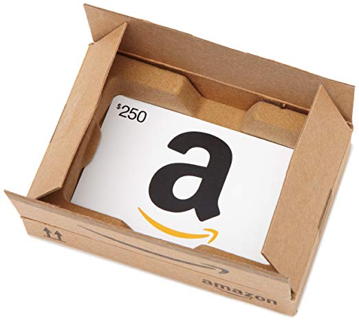 Amazon.com Gift Card in a Mini Amazon Shipping Box (Various Card Designs)