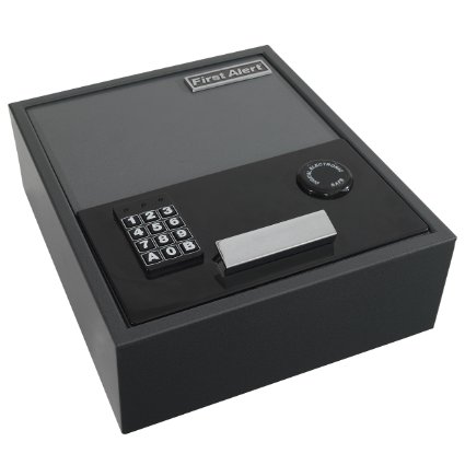 First Alert 2074F  Top-Opening Anti-Theft Drawer Safe, 0.35 Cubic Foot, Gray