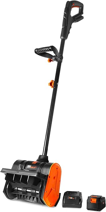 WEN 20V Max 12-Inch Cordless Snow Shovel with 5Ah Battery and Charger (20720)