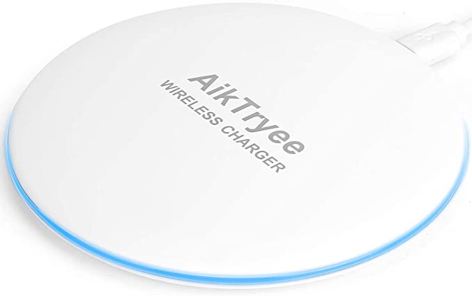 Wireless Charger, Wireless Charging Pad Qi-Certified 10W Max Fast for iPhone SE 2020 11 Pro 11 Pro Max Xs Max XR XS X 8 Plus AirPods, Galaxy S20 S10 S9 S8 Note 10 9 8 by AikTryee.