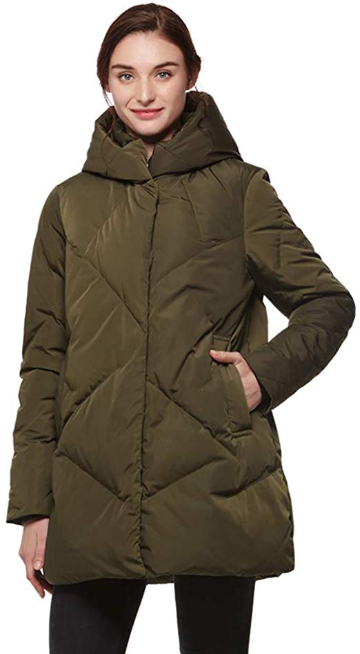 Universo Women's Heavy Duty Thickened Hooded Down Coat Winter Warm Windproof Parka Puffer Jacket