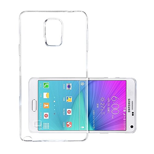 Samsung Galaxy Note4 Case, iCoverCase Ultra-thin Silicon Back Cover Clear Plain Lightweight Protective Soft TPU Rubber Skin Case for Samsung Galaxy Note 4