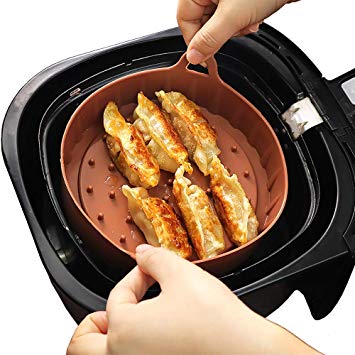 Balsang Air Fryer Silicone Pot (Replacement for Paper Liners, No More Harsh Cleaning Basket After Using the Air fryer, FDA Approved Food Safe Silicone Material, Patent pending Air Fryer Accessory)