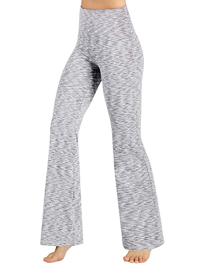 ODODOS Power Flex Boot-Cut Yoga Pants Tummy Control Workout Non See-Through Bootleg Yoga Pants