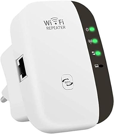 WiFi Range Extender, WiFi Signal Booster to 3000sq.ft and30  Devices, Wireless Signal Amplifier 2.4GHz 300Mbps Band up to Internet Range Booster with Integrated Antennas LAN Port, Easy Setup