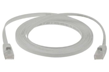 SF Cable 10ft Premium Ultra Flat CAT6 550 MHZ Network Flat Patch Cable White