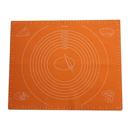 Extra Large Silicone Baking Mat for Pastry Rolling with Measurements(50×60cm),Chef Special,Non Stick,Non Slip,Pizza,Breads,Lasagna,and other Recipes & Desserts