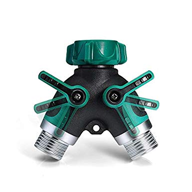 Eclipse Equipment Y Hose Connector(2 Way Hose Splitter),3/4" Garden Faucet Splitter, Faceut Extension for Drip Irrigation Systems(3 Washers)