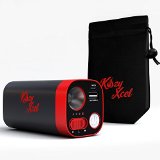Kozy Xcel 8800mAh Rechargeable Hand Warmer Provides ComfortableSoothing Warmth for Hours from its Powerful Lithium Batteries Includes Bonus Warmer Pouch USB ChargerPower Bank and LED Flashlight