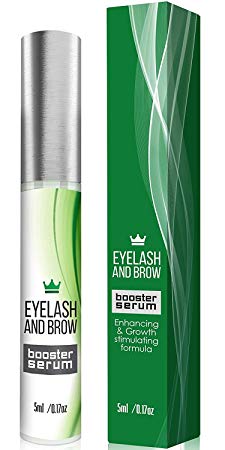 Natural Eyelash Growth Serum - Lash Booster & Eyebrow Enhancing Serum to Grow Thicker, Longer Lashes - USA-Made Eyelash Conditioner & Enhancer