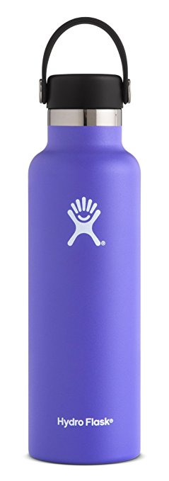 Hydro Flask Double Wall Vacuum Insulated Stainless Steel Leak Proof Sports Water Bottle, Standard Mouth with BPA Free Flex Cap