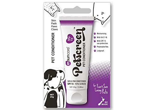 Petscreen Moisturizer and Sunscreen for Dogs and Cats. Soothes, Moisturizes and Protects Dry Snouts, Paws, Skin, and Claws. Easy Application and Long Lasting in a Convenient 0.88 Oz Tube