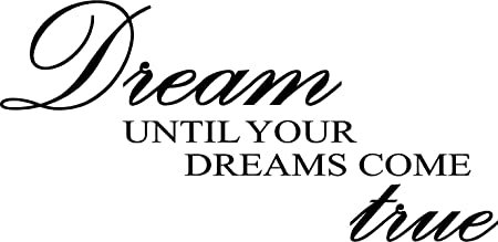 Epic Designs Dream Until Your Dreams Come True Wall Art Wall Sayings