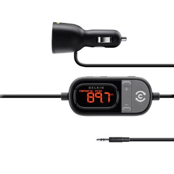 Belkin Tunecast FM Transmitter for iPhone 6S / 6S Plus, iPhone 6 / 6S, iPhone 5 / 5S / 5C, iPad Pro, iPad 4th Gen, iPad mini 4, iPad mini 3, iPad mini 2, iPad mini, iPod touch 5th Gen and iPod nano 7th Gen