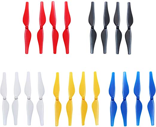 Rantow Tello Minidrones Quick-Release Propeller - 5 Colors 20PCS - RC Quadcopter CW CCW Quick-Release Blades Props for DJI Tello/Tello EDU Drone