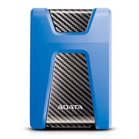 ADATA DashDriv Durable HD650 1TB Anti-Shock Portable External Hard Drive - AHD650-1TU31-CBL (1TB, Blue)