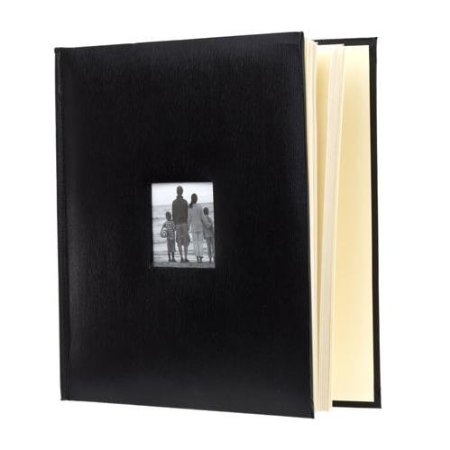 KVD Kleer-Vu Deluxe Albums, Leatherette Collection, 500 photos, Photo Album  Window Frame on Front Cover, Black