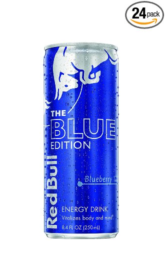 Red Bull Blue Edition, 8.4 oz Cans (Pack of 24)