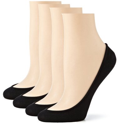 Sakya No Show Premium Cotton Socks Women Ultra Low Cut Liner Pack of 4