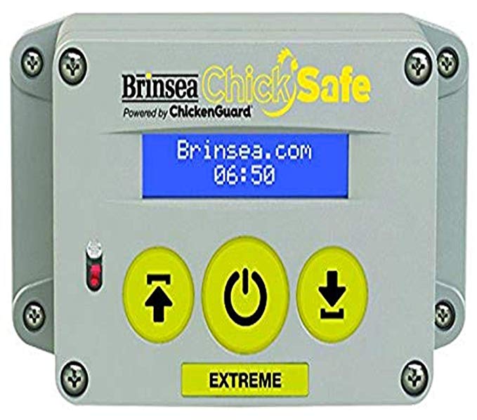 Brinsea Products Chick Safe Extreme Automatic Chicken Coop Door Opener, Grey/Yellow