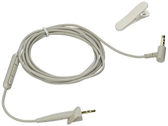 Geekria Bose Around-Ear AE2, AE2i, AE2w Headphone Replacement Cable with Mic / Audio Cord with Volume Control (White)