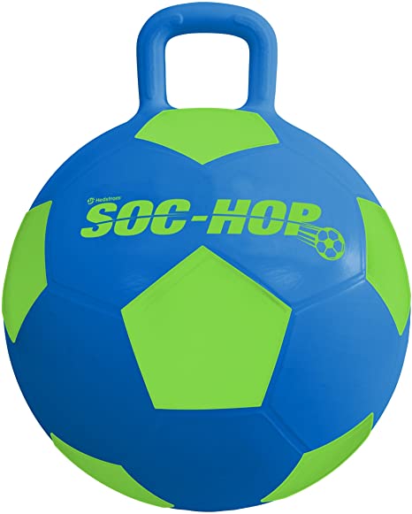 Hedstrom 55-9534 Soc Hop (Soccer Ball Hopper), Blue/Green, 15 Inch
