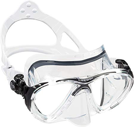 Cressi Adult Patented Inclined Inverted Teardrops Lens Mask for Scuba, Snorkeling, Freediving | Big Eyes Evolution: made in Italy