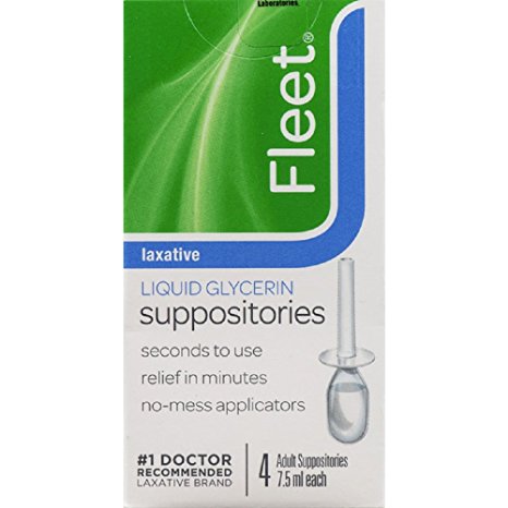 Fleet Liquid Glycerin Suppositories - 4 ea