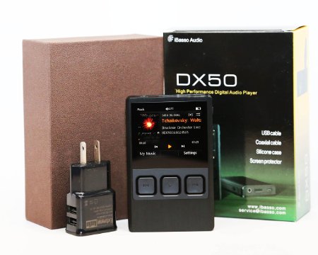 iBasso DX50 HD Studio Mastering Quality Music Player with WOLFSON WM8740 192kHz24-bit DAC Full USA One Year Warranty from Authorized iBasso Distributor