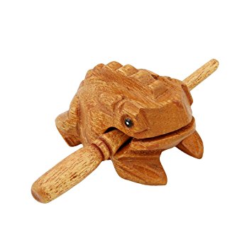 SOURBAN Wood Frog Guiro Rasp Stress Relief Toy Kid Toys